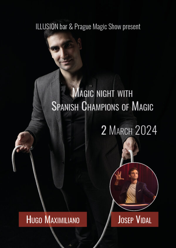 Hugo Maximiliano a Josep Vidal na Prague Magic Show