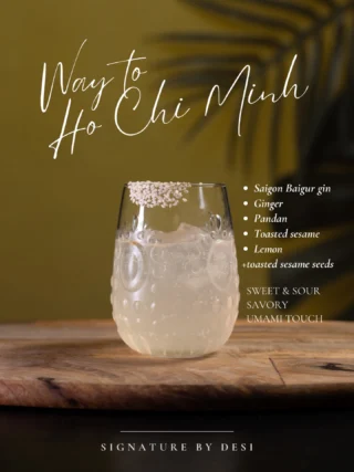 Tento signature koktejl se stal bestsellerem ihned po zařazení do menu.
Ještě jste ho neměli? Tak to musíte napravit! 🤗

🍸Way to Ho Chi Minh with @saigonbaigurgin by @desizhan 

🐉Máte rádi exotické chutě? Baví vás asijská kuchyně?
Tento koktejl vás ohromí nespoutanou smrští chutí, které přicházejí postupně jedna za druhou.

👅Sweet & sour, savory a umami touch – tohle nejlépe vystihuje tento koktejl – jenže ani to nestačí! 🤩
Pražený sezam se promění v pikantní zázvor, který následně ustoupí exotickým bylinkám jedinečného vietnamského ginu, a vše završí nádech sladkého pandanu.