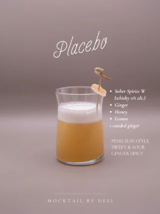 🍸 Placebo 🫚
Zastavte se na mocktail s bohatou chutí whisky a zázvoru. 🥃 Tento koktejl je nealkoholickou verzí novodobé klasiky Penicillin, vytvořenou díky skvělé nealko whisky od @soberspirits 

Elegantní spojení chuti whisky, zázvoru, medu a citronu vytváří dokonale vyvážený drink, který vás překvapí svou hloubkou i svěžestí.

Máme bohatou nabídku mocktailů – přijďte se přesvědčit sami!

❗️ Těšíme se na vás dnes (ve středu) od 17:00
❗️ Od čtvrtka do konce týdne máme zavřeno – potkat se ale můžeme na @magicfest_cz 🏆