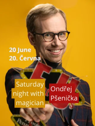 ✨ Speciální magický večer s Ondřejem Pšeničkou ✨

Zažijte jedinečný večer s českou kouzelnickou legendou a světově uznávaným kouzelníkem Ondřejem Pšeničkou.

🧙‍♂️ V sobotu 20. června od 20:00 do 23:00 bude probíhat tablehopping – kouzla z bezprostřední blízkosti přímo u vašeho stolu. Připravte se na okamžiky, kterým nebudete věřit ani několik centimetrů od vlastních očí.

❗️Pozor! 🎥 Součástí večera bude také natáčení.
Doporučujeme rezervaci stolu předem zde https://illusionbar.cz/#reservation
Při rezervaci prosím do poznámky uveďte: „Souhlasím s natáčením.“

🍸 Vstupné zdarma
Objednejte si drink a užijte si kouzla přímo u svého stolu.

Nenechte si ujít jednu z posledních příležitostí zažít špičkovou close-up magii v prostředí ILLUSIONu.